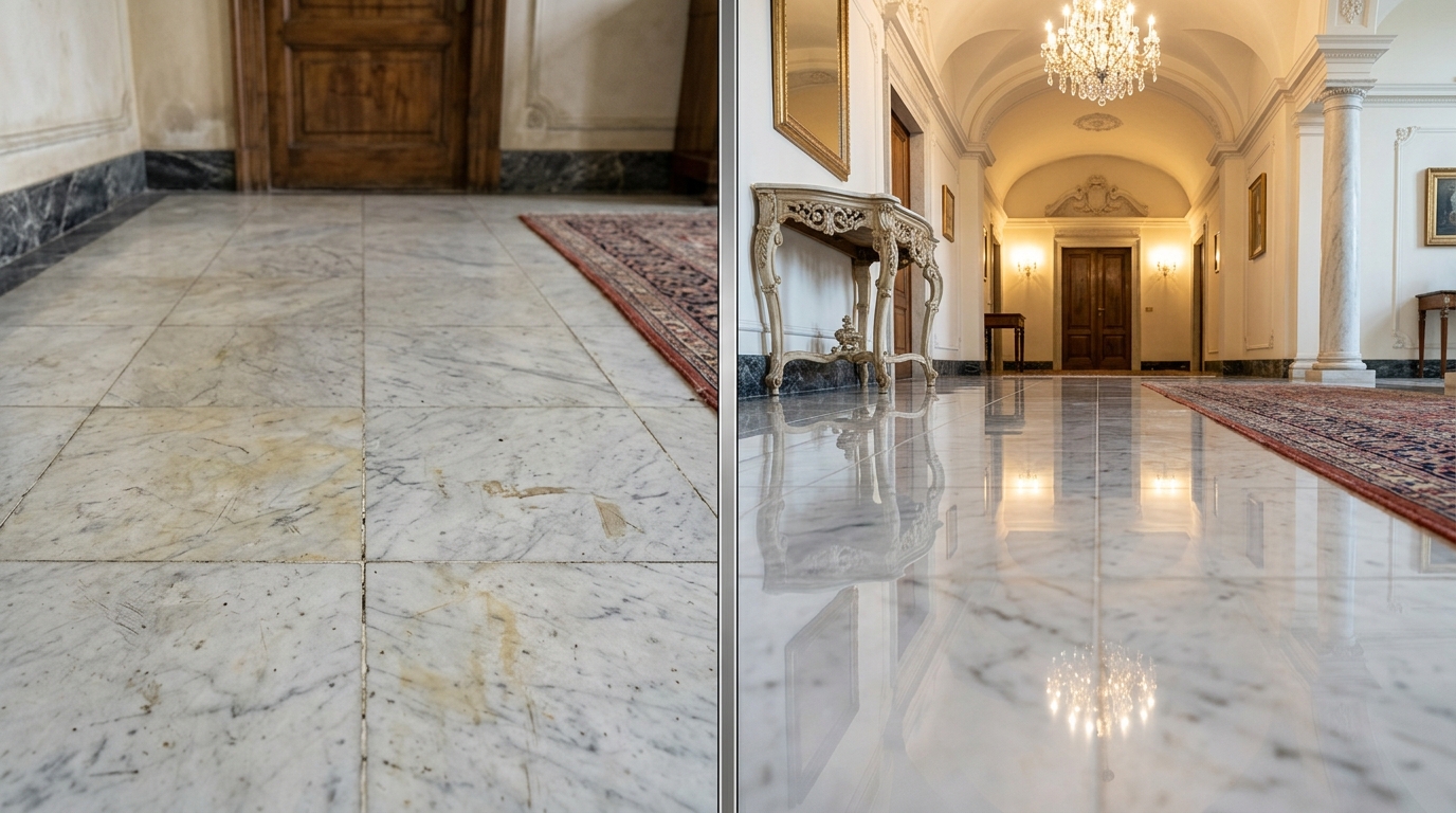 Italian Carrara Living Hall