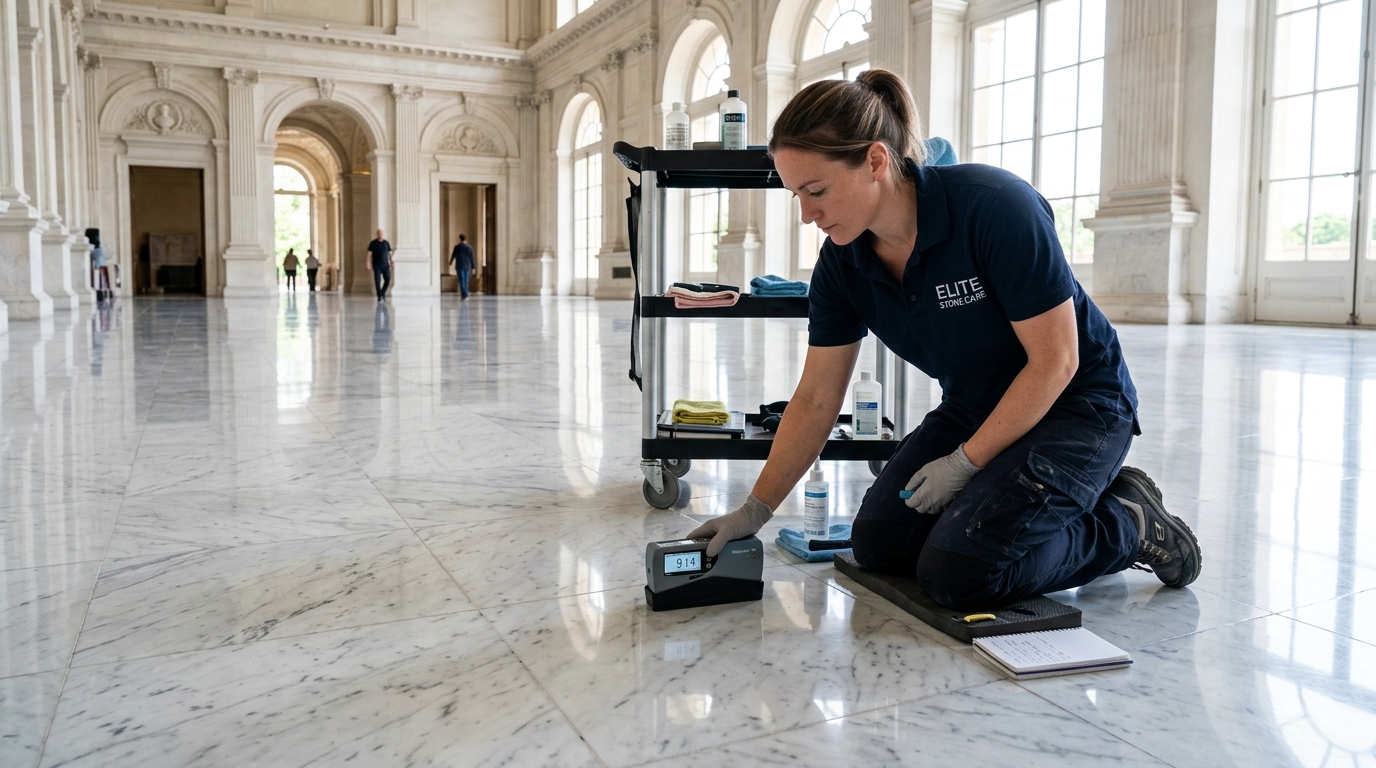 Mirror polished marble stone floor texture